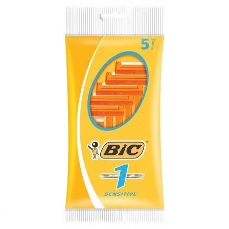 Bic Cuchillas de Afeitar 1 Sensitive - Paquete de 5 Unidades Bic Cuchillas de Afeitar 1 Sensitive - Paquete de 5 Unidades